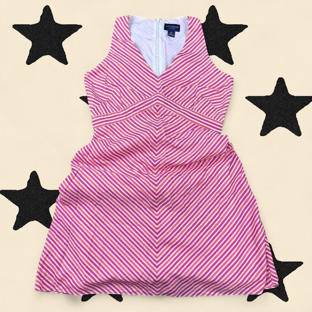 ★ Pink and orange striped dress ★